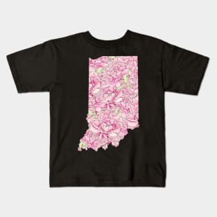 Indiana in Flowers Kids T-Shirt